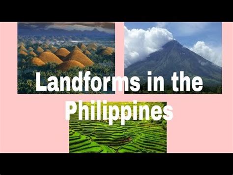 5 examples of landforms in the philippines